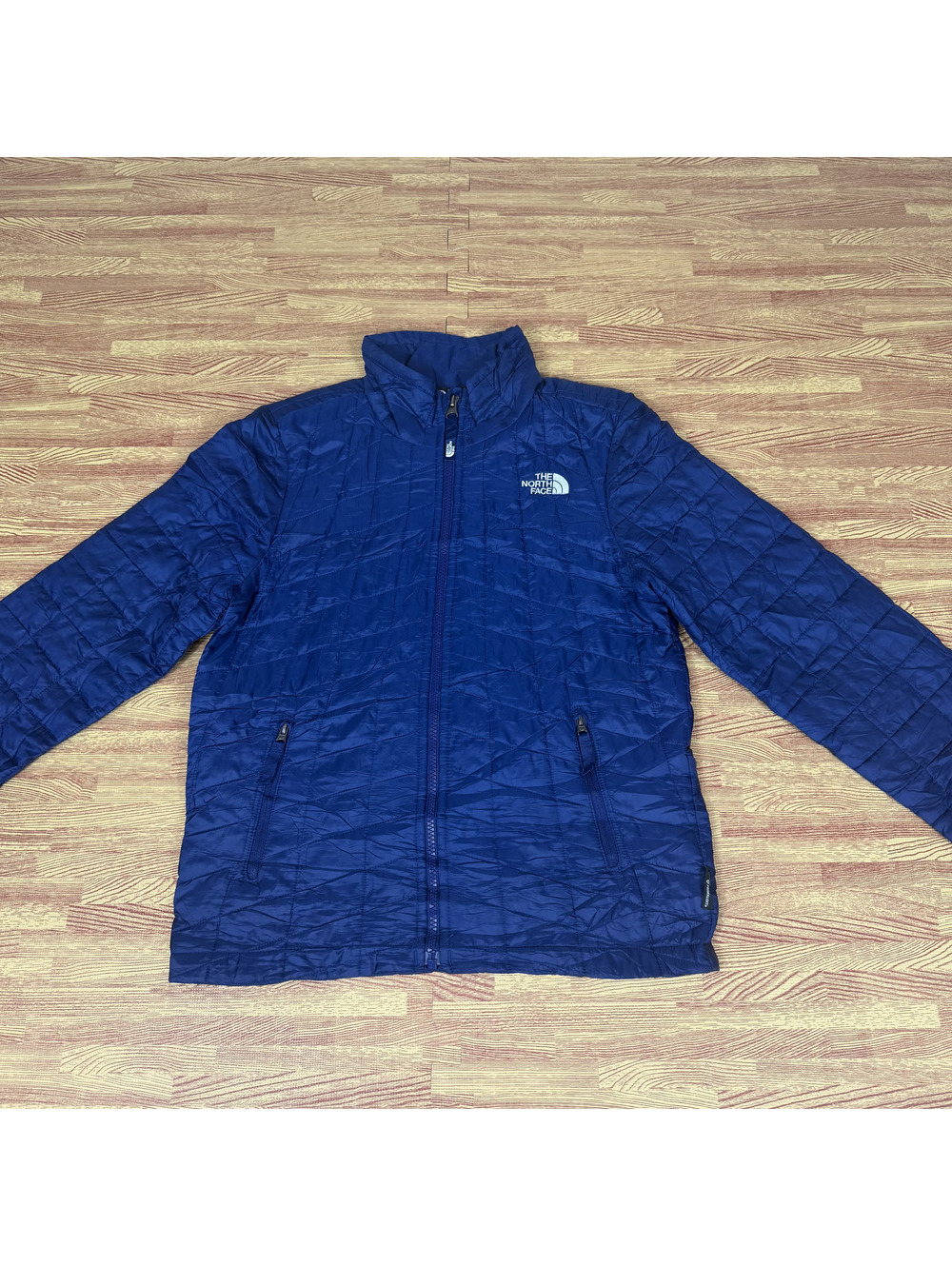 The North Face Boys Medium 10-12 Blue Quilted Insulated Full Zip Jacket